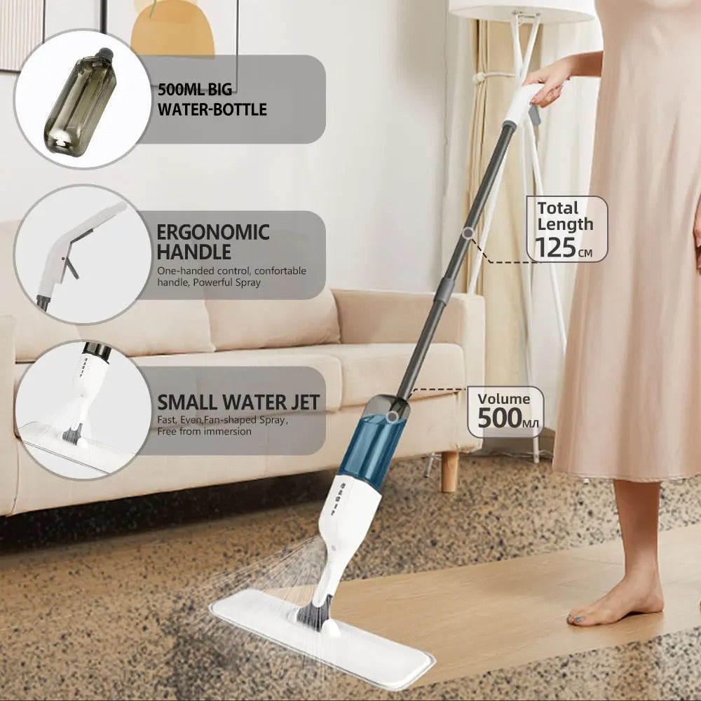 Spray Mop + Microfiber Pad