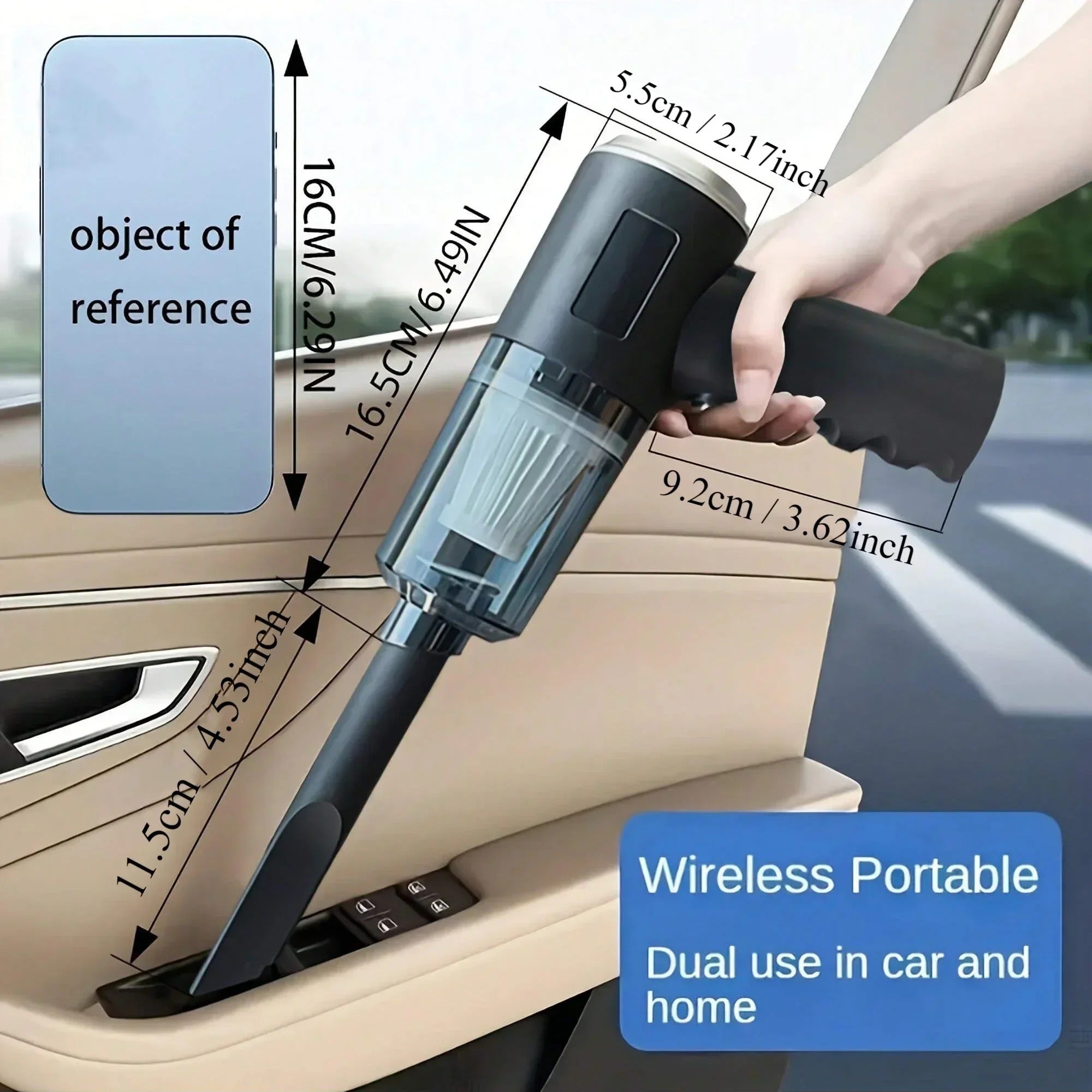 5 in 1 Portable Car Vacuum Cleaner